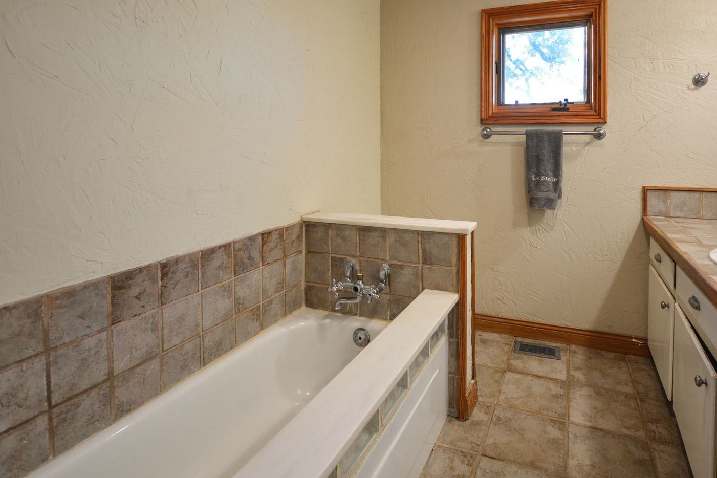 One of two bathrooms in the main house.