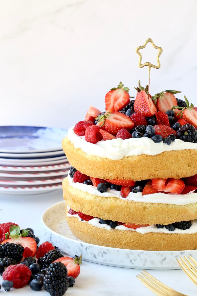 Berries and Cream Layer Cake