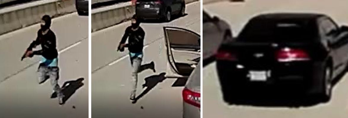 Dallas police released these images of a gunman and a suspect vehicle after rapper MO3 was...