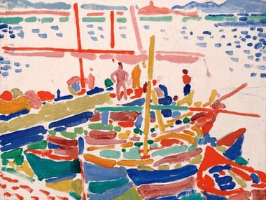 Andr  Derain, French, 1880-1954, Fishing Boats at L Estaque, 1906. Dallas Museum of Art, the Eugene and Margaret McDermott Art Fund