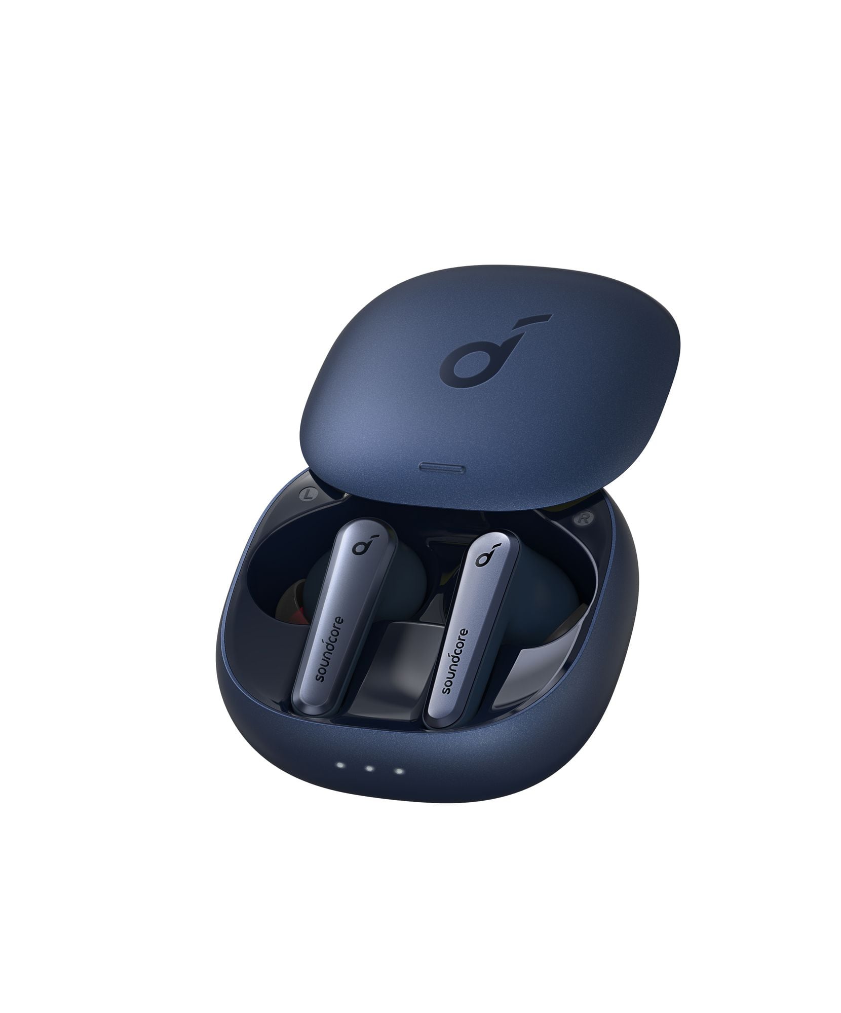 The Soundcore Liberty Air 2 Pro true-wireless earbuds with charging case.