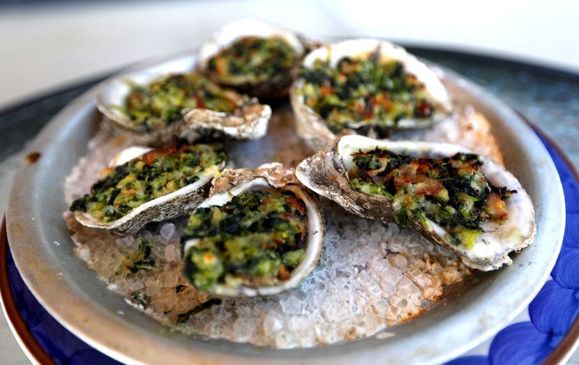 Of course, Bongo Beaux's has seafood on its menu. Here's the Gulf Oysters baked with...