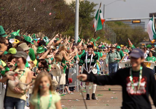 Crowds lined the street for the Greenville Avenue St. Patrick's Day parade in 2012. The...