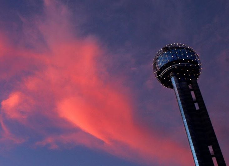 While visitors aren't allowed to experience the tower's panoramic views in-person, the Virtual Reality Reunion Tower app takes the scenery to viewers at home.