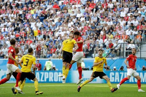 Bélgica terminó en tercer lugar del Mundial de Francia tras vencer 2 a 0 a Inglaterra. Foto AP
