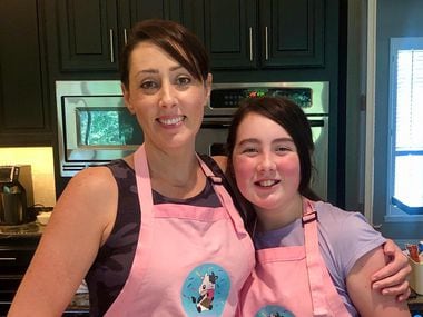 Millie and Olive Shaw, owners of MooCakes and Treats in Southlake, started their floral cupcake business last year.