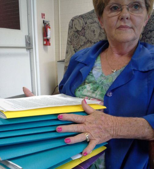 Kathy Hagler has collected more than 1,500 signatures at her family-owned supermarket on...