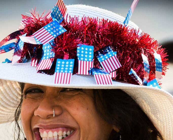 Ying Barab attends a Fair Park Fourth celebration.