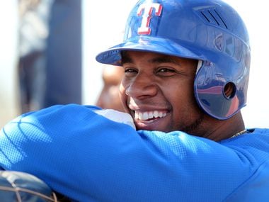 Texas Rangers shortstop Elvis Andrus (1) during Texas Rangers Spring Training at their...