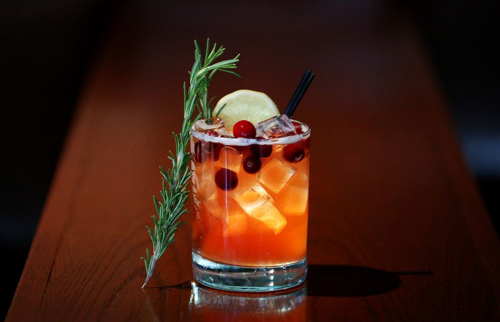 Cranberry Hibiscus Holiday Mocktail