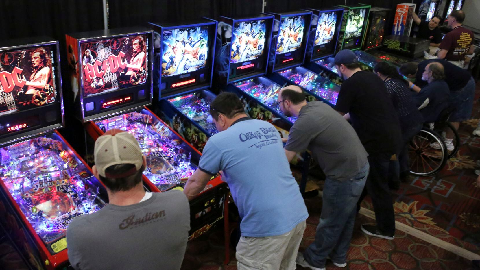 The tournament at the Texas Pinball Festival brought in players from all over the country...