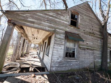 Abandoned house on FM 1743 near Windom, Texas, Feb. 25, 2016. Photo made with a Panasonic...