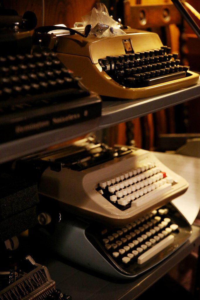 Gordon Keith has collected nearly 200 typewriters and refurbishes them himself by hand. He...