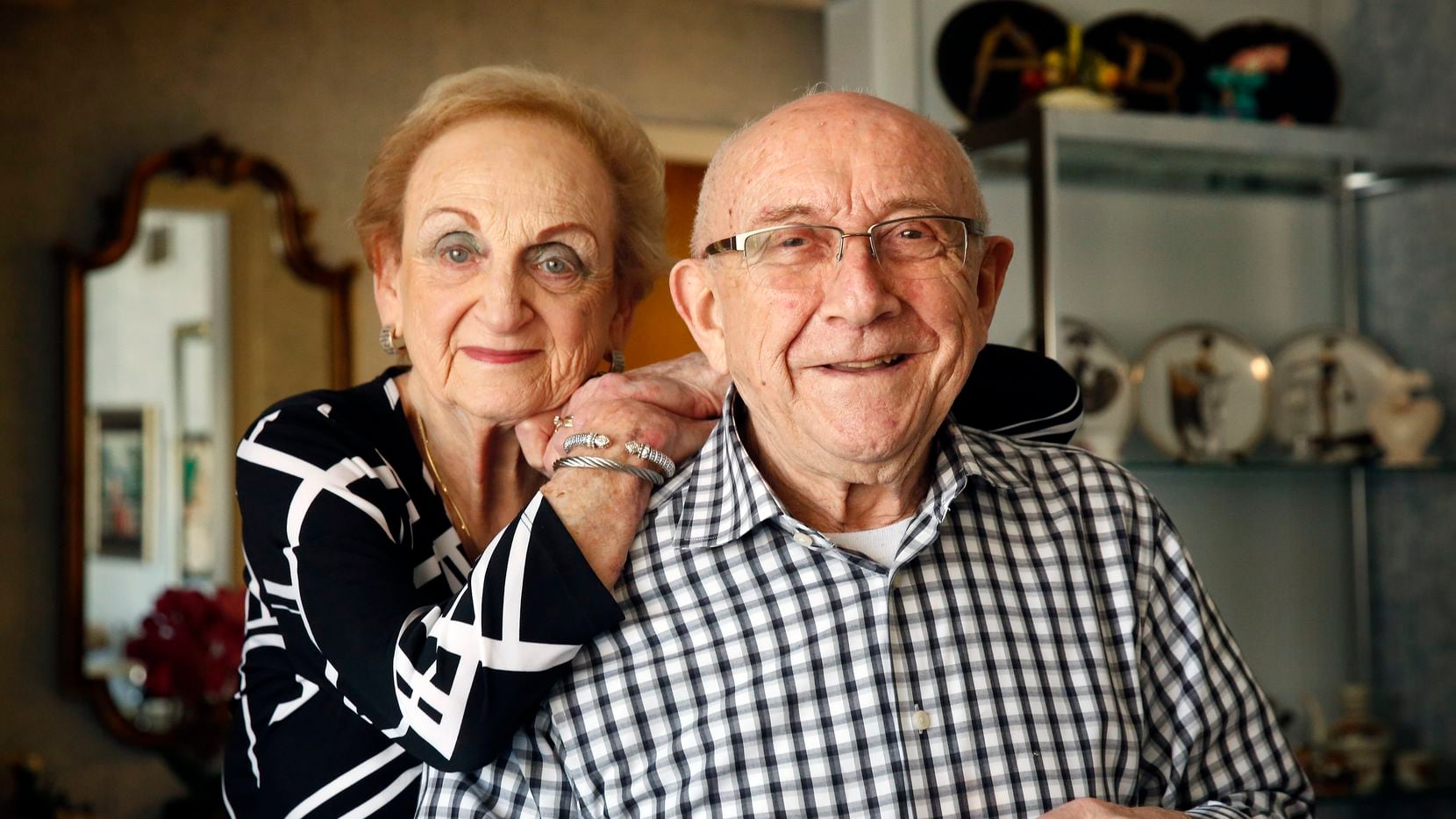Holocaust survivor Max Glauben and his wife Frieda are photographed at their Dallas home on...