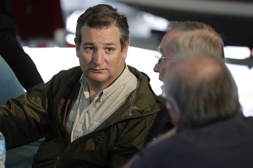 Sen. Ted Cruz, R-Texas, visited Corpus Christi after Hurricane Harvey made landfall in...