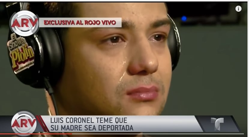 El cantante Luis Coronel compartió su temor de que su madre sea deportada en el programa de...