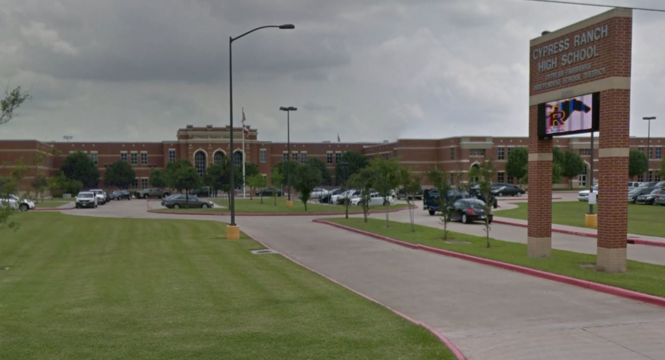 The foreign student attended Cypress Ranch High School in the Houston area.