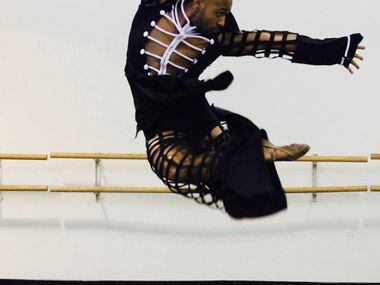 Dallas Black Dance Theatre company member Kimara Wood in Bridget L. Moore's Uncharted...