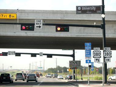 The intersection of the Dallas North Tollway and Highway 380 in Prosper and Frisco, Texas, Thursday, September 5, 2019.