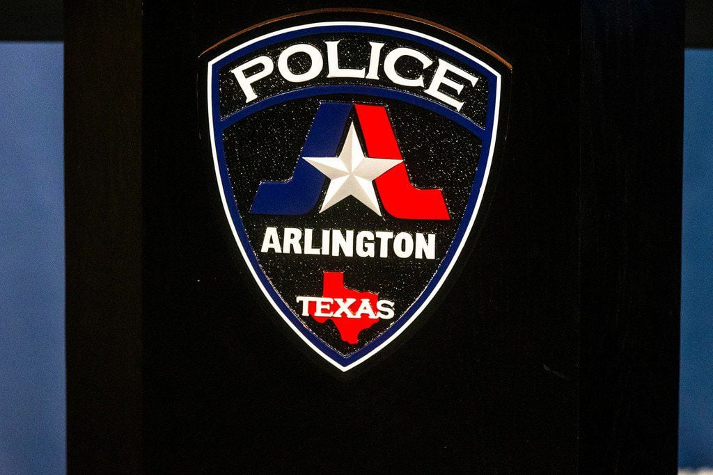 The seal of Arlington Police Department photographed at its headquarter in Arlington, Texas on Thursday, Jan. 17, 2019.(Shaban Athuman/The Dallas Morning News)