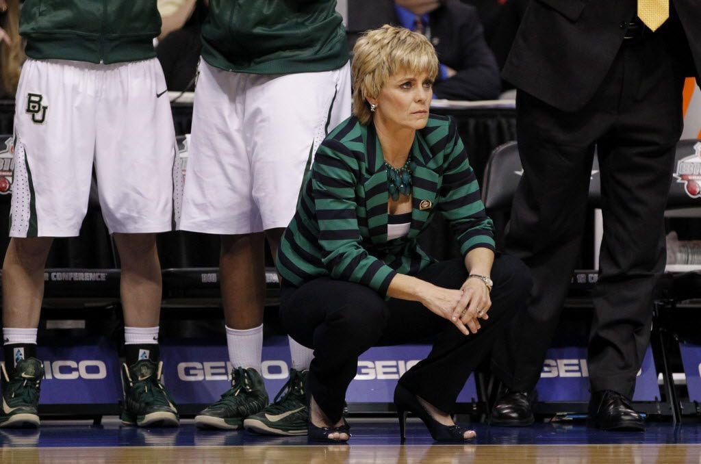 Baylor Bears head coach Kim Mulkey during a game against the Oklahoma State Cowgirls in the...