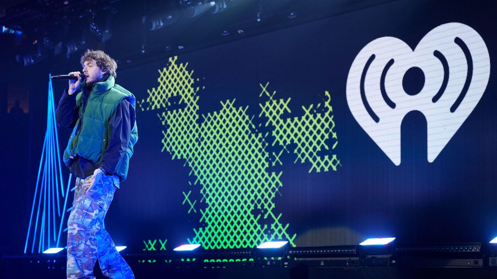 Jack Harlow performs onstage during iHeartRadio 106.1 KISS FM's Jingle Ball 2022 presented...