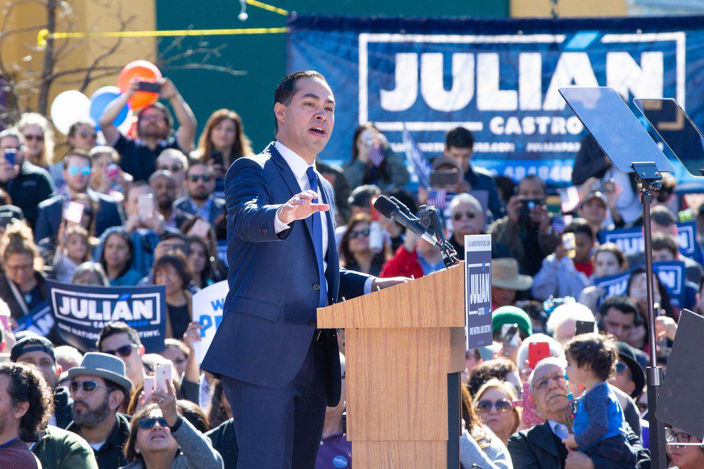 Former United States Secretary of Housing and Urban Development Julian Castro announced his...