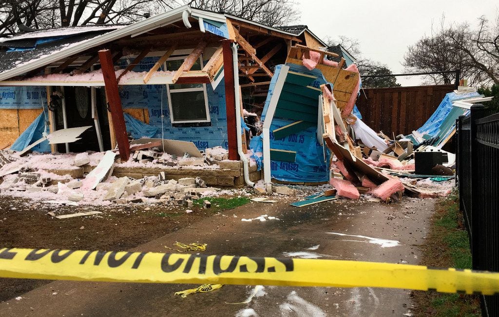 The natural gas explosion knocked the home on Espanola Drive off its foundation and caused...