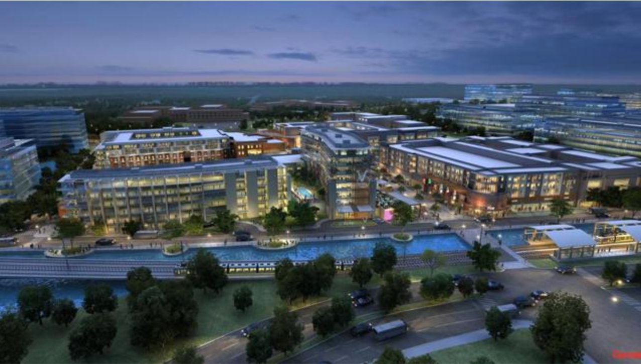 Almost 3 million square feet of office space is planned in the Hidden Ridge project.