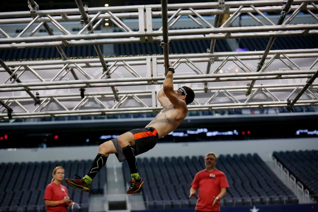 Dallasites take on obstacles during the Spartan Race at AT&T Stadium