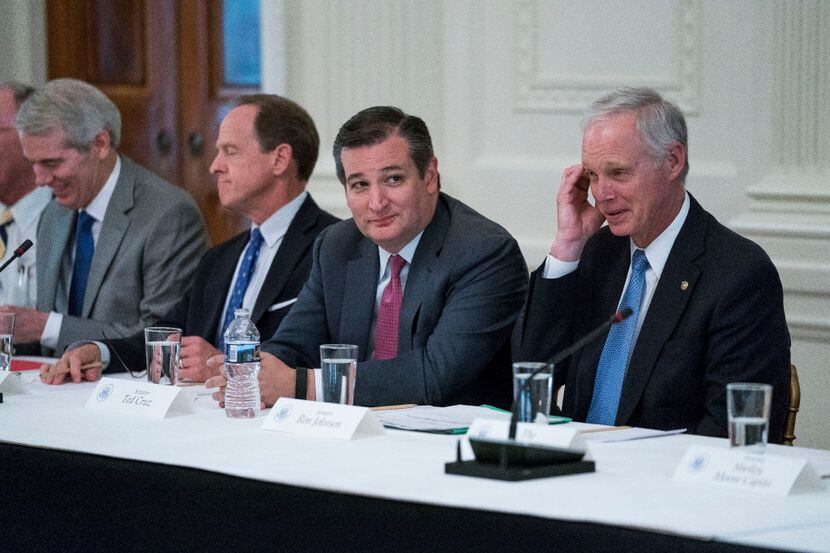 Sens. Ted Cruz (R-Texas) and Ron Johnson (R-Wis.) attended a round-table discussion that...