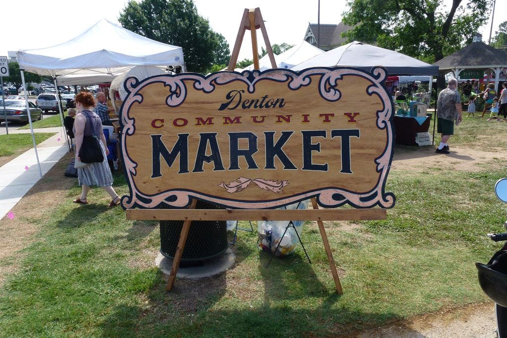 Welcome to the Denton Community Market at Mulberry and Carroll. 