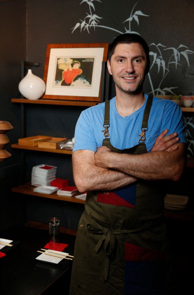 Peja Krstic, owner and chef of Mot Hai Ba poses for a portrait in Dallas on April 13, 2017. 