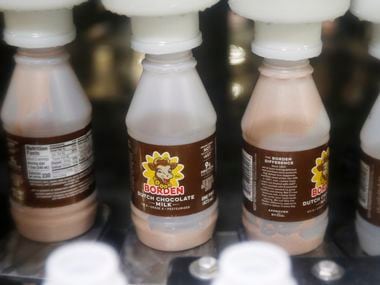 Bottles of Borden dutch chocolate milk are filled on the bottling line at Borden Dairy in Dallas. The company emerged from bankruptcy on Friday with the former head of Dallas-based Dean Foods as its new CEO.