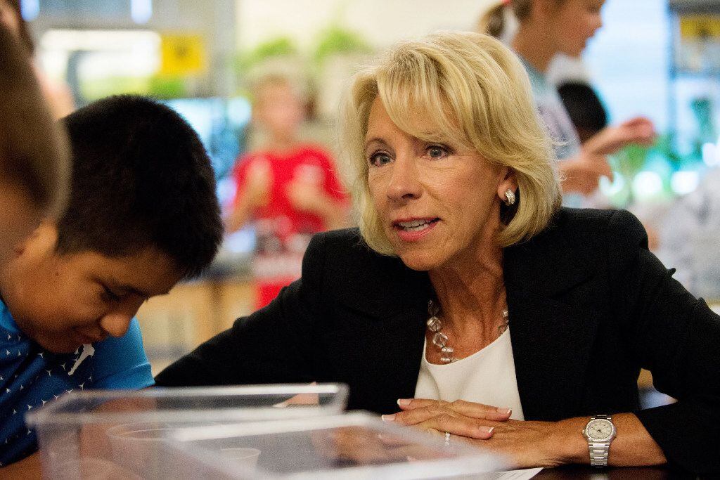 Don't expect Education Secretary Betsy DeVos to stand in the way of the state's education...