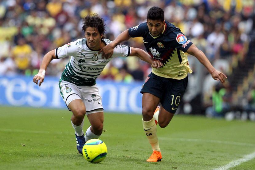 América y Santos se enfrentarán en amistoso en junio en Dallas. Foto Agencia Reforma
