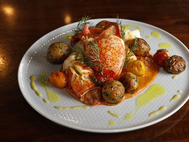 Curry Butter Poached Lobster is a part of Encina's Christmas dine-in special.