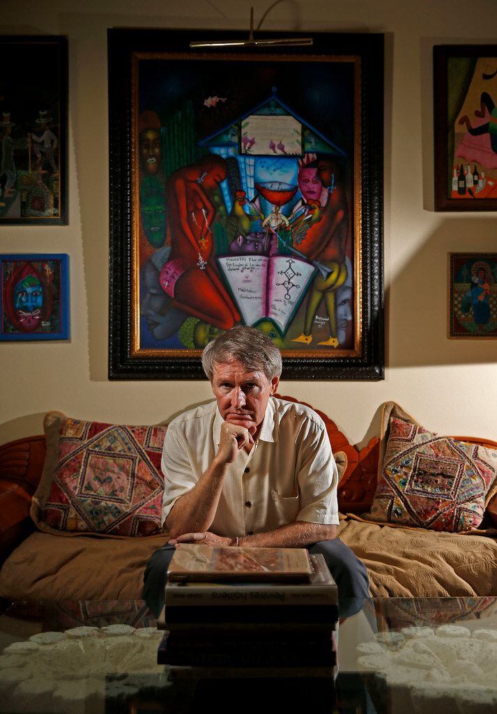 Author Ben Fountain at his home in Dallas in July. 