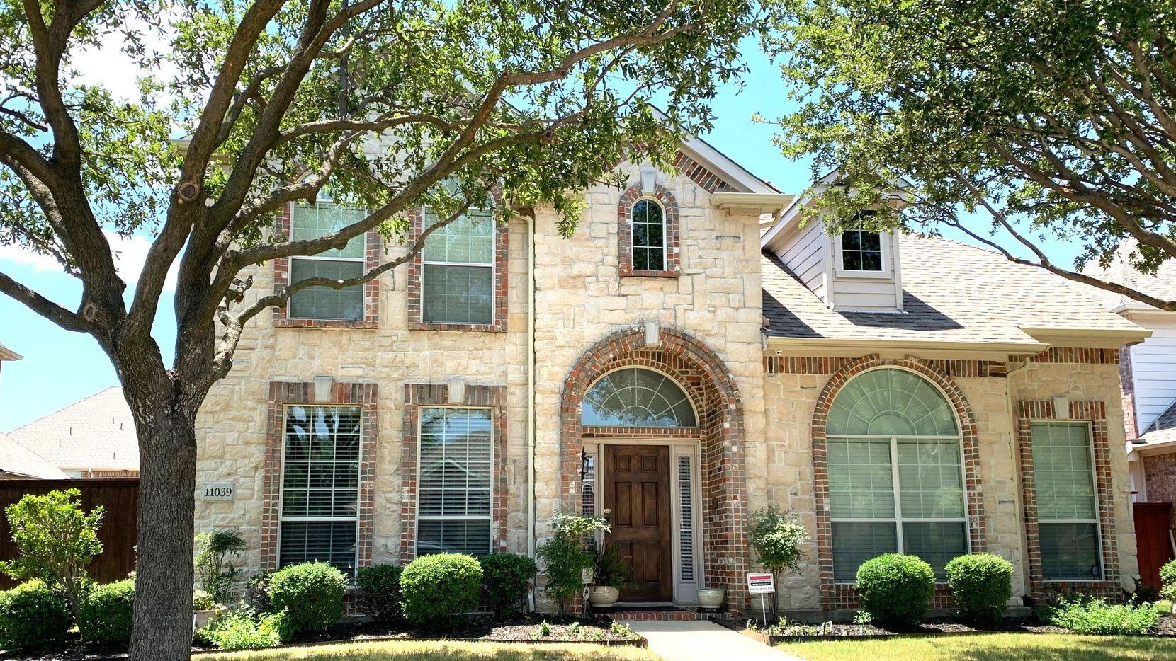 The five-bedroom home at 11039 Sonterra Lane is in a golf course community in The Fairways...