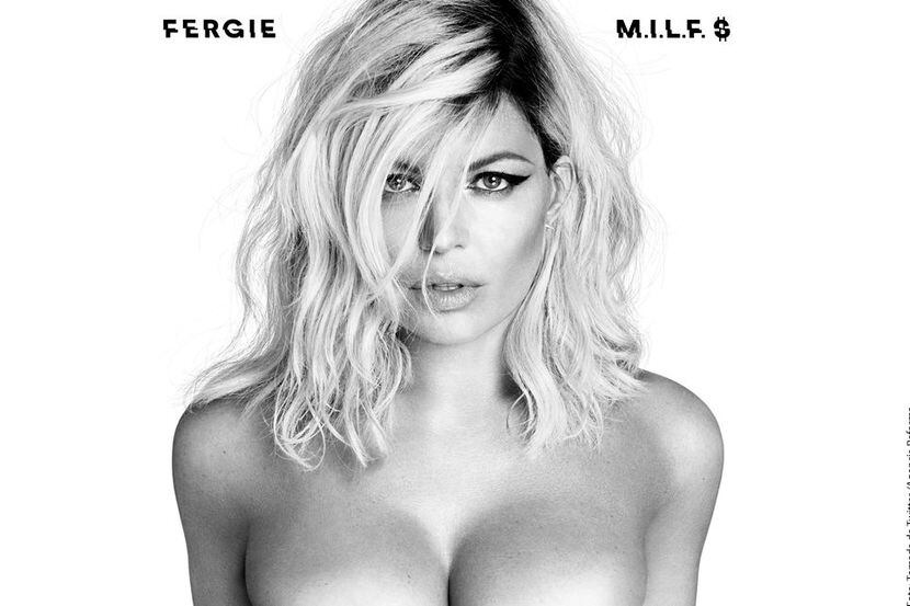 En la portada de “M.I.L.F.$”, la cantante Fergie aparece sin ropa en la parte superior del...