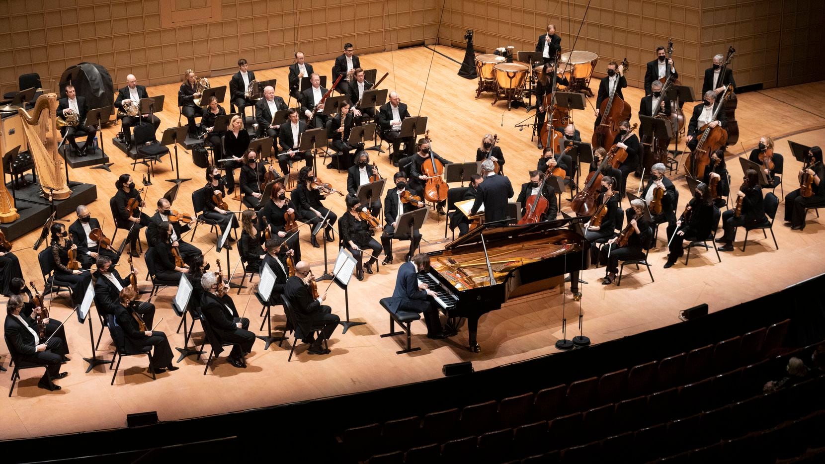 Daniil Trifonov plays Brahms’s First Piano Concerto with the Dallas Symphony Orchestra at...