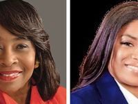 Carolyn King Arnold and Jamie Lynn Smith, District 4 City Council candidates for Dallas 2023...