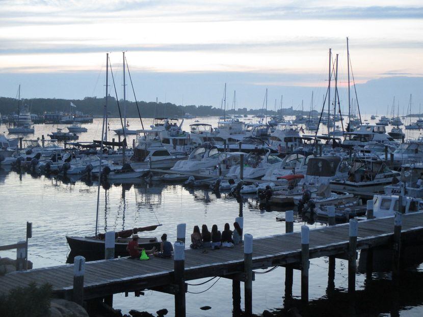 Block Island, off the coast of Rhode Island, is teeming with waterfront eateries and bars,...