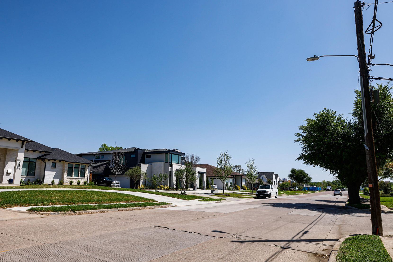 The view east on Northaven Road, near its intersection with  Pebbledowne Drive in Dallas —...