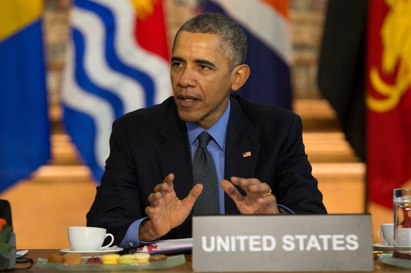 El 2015 el presidente Barack Obama habló durante una reunión con los jefes de estado de las...
