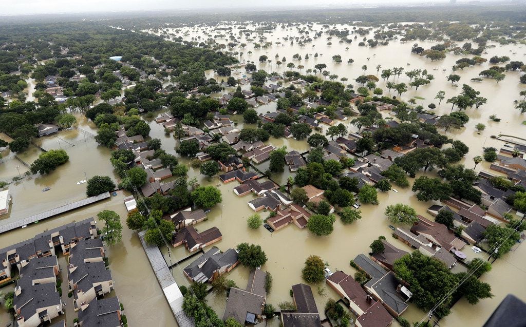 Hurricane Harvey caused widespread flooding in Houston in August 2017.