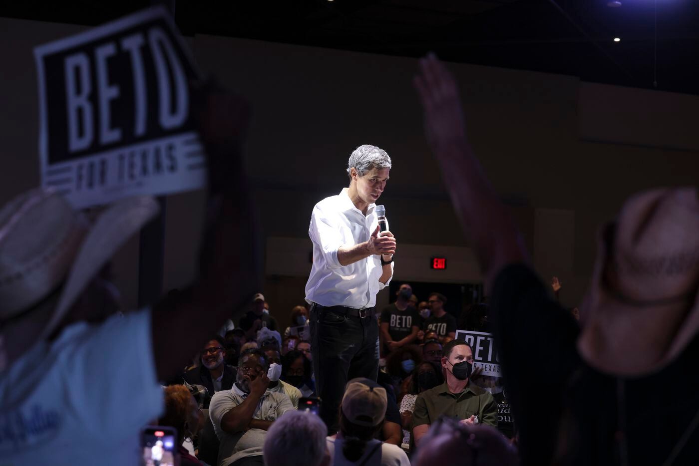 Democratic Governor Candidate Beto O'Rourke speaks Saturday, August 20, 2022 at Disciple...