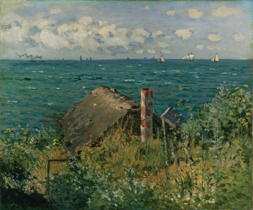 Monet's A Hut at Sainte Adresse from 1867.  (Kimbell Art Museum)