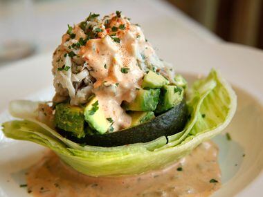 Dungeness crab and avocado