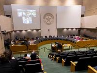 The Dallas City Council meets at City Hall in February 2022.